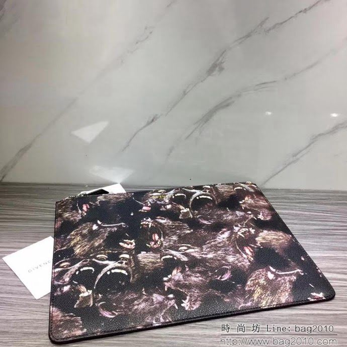 GlVENCHY紀梵希 2018最新 熱賣款式 專櫃品質 頂級進口牛皮 原版五金 拉鏈手包 091888  tsg1103